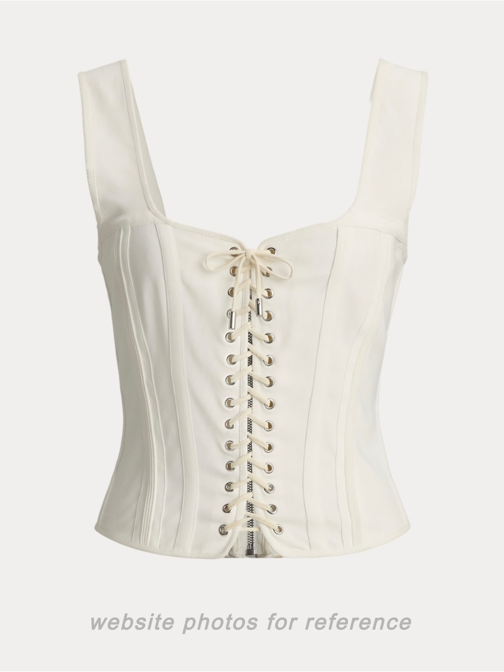 Kat Cotton-Blend Corset Top Ralph Lauren Collection